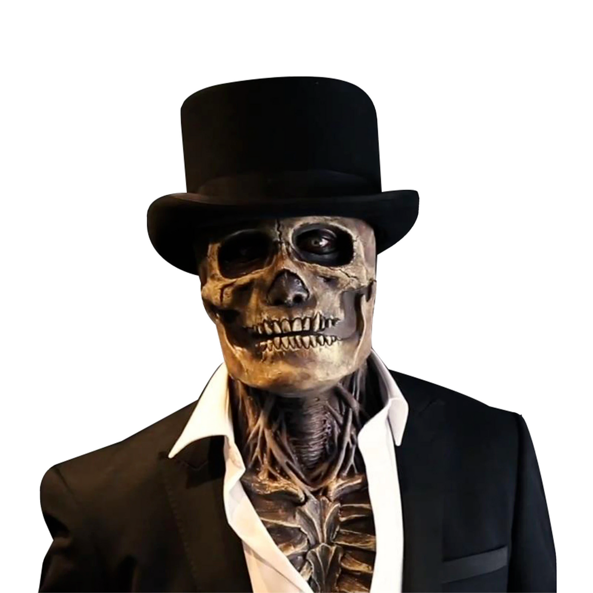 Annies-fashion – Creepy Skeleton Mask | Realistic Skull Mask with Moving Jaw for Halloween Fun
