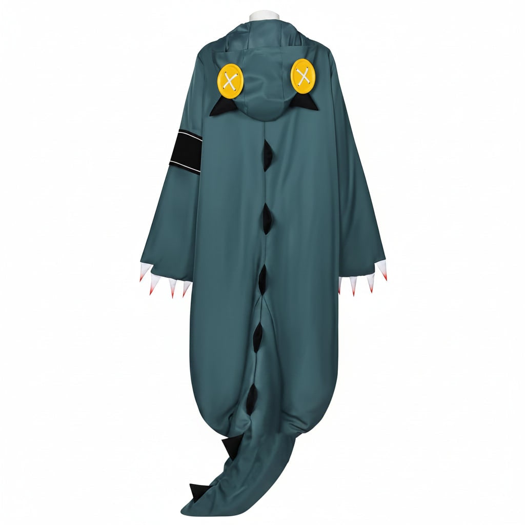 Annies-fashion – Dinosaur Costume | Adult Jumpsuit with Wig & Shoe Covers | Fun Cosplay Outfit for Halloween