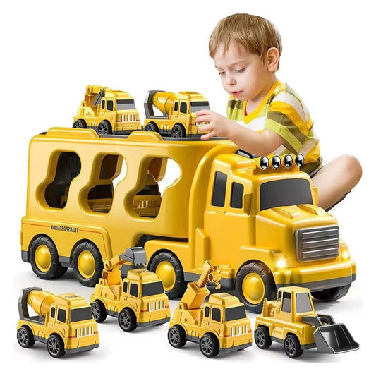 Annies-fashion – Dynamic Construction Vehicle Play Set with Lights & Sounds | Engaging Carrier for Imaginative Play