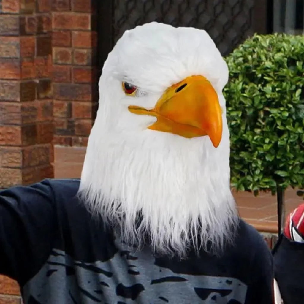 Annies-fashion – Eagle Head Mask | Realistic Animal Costume Accessory for Halloween Fun