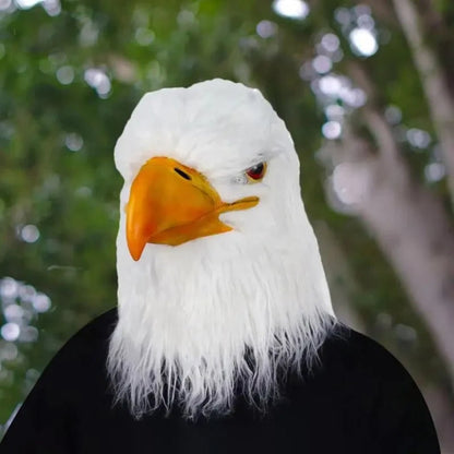 Annies-fashion – Eagle Head Mask | Realistic Animal Costume Accessory for Halloween Fun