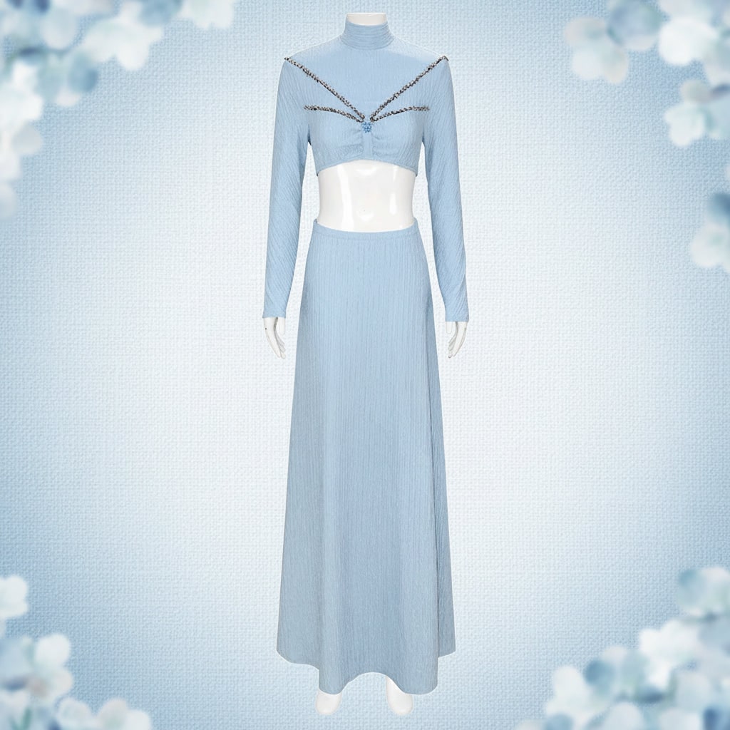Annies-fashion – Elegant Princess Dress Cape Costume Set for Women | Perfect for Halloween & Themed Events