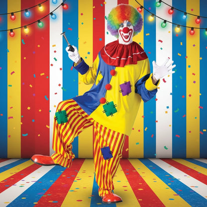Annies-fashion – Festive Clown Costume | Colorful Circus Outfit with Easy Movement | Perfect for Halloween and Themed Parties