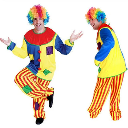 Annies-fashion – Festive Clown Costume | Colorful Circus Outfit with Easy Movement | Perfect for Halloween and Themed Parties