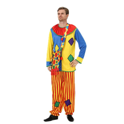 Annies-fashion – Festive Clown Costume | Colorful Circus Outfit with Easy Movement | Perfect for Halloween and Themed Parties
