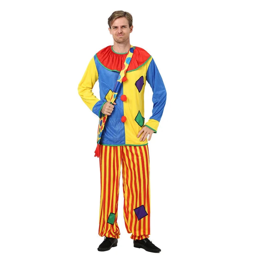 Annies-fashion – Festive Clown Costume | Colorful Circus Outfit with Easy Movement | Perfect for Halloween and Themed Parties