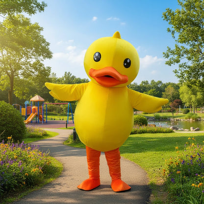 Annies-fashion – Festive Duck | Adult Mascot Costume with Comfortable Fit | Perfect for Halloween and Parties