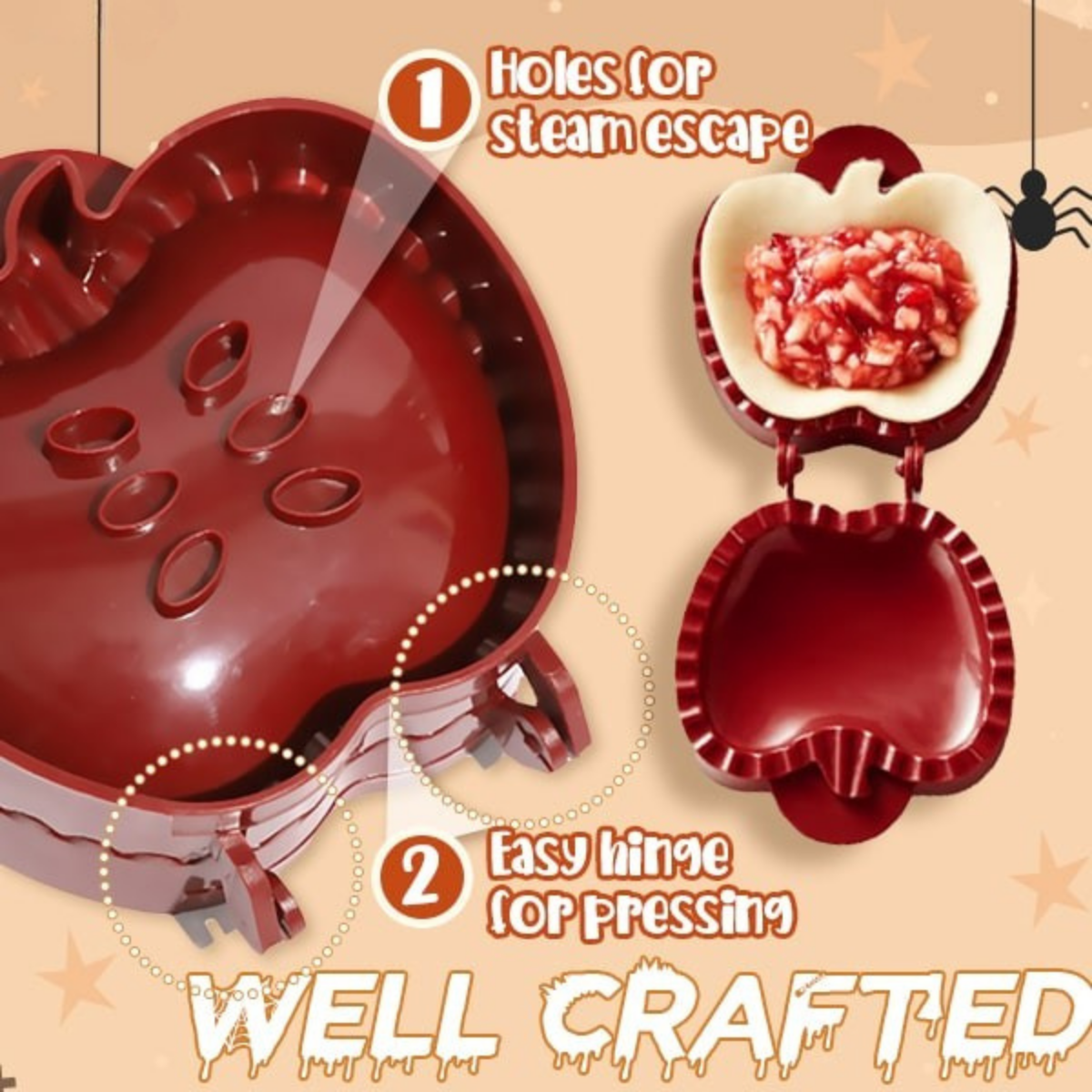 Annies-fashion – Festive Pie Maker | Spooky-Shaped Baking Tool for Halloween Treats