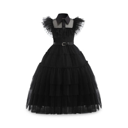 Annies-fashion – Festive Princess Dress | Layered Halloween Costume for Kids & Teens | Perfect for Parties and Themed Celebrations