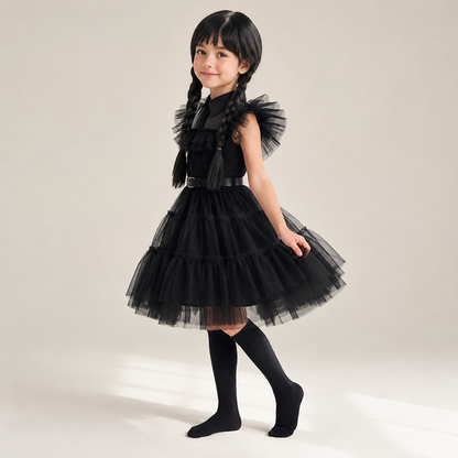 Annies-fashion – Festive Princess Dress | Layered Halloween Costume for Kids & Teens | Perfect for Parties and Themed Celebrations