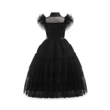 Annies-fashion – Festive Princess Dress | Layered Halloween Costume for Kids & Teens | Perfect for Parties and Themed Celebrations