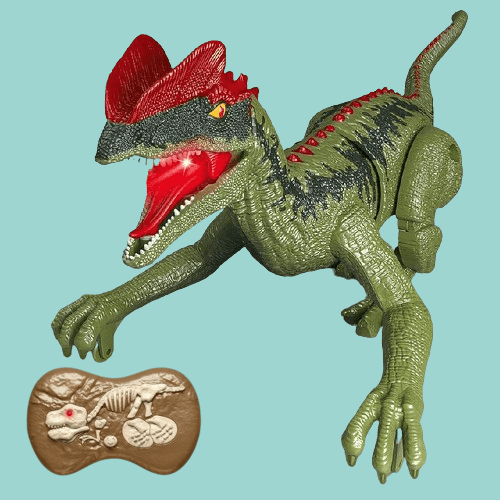 Annie Remote Control Dinosaur Toy – Realistic RC Velociraptor T-Rex with Sounds, Lights & Movements - Image 1
