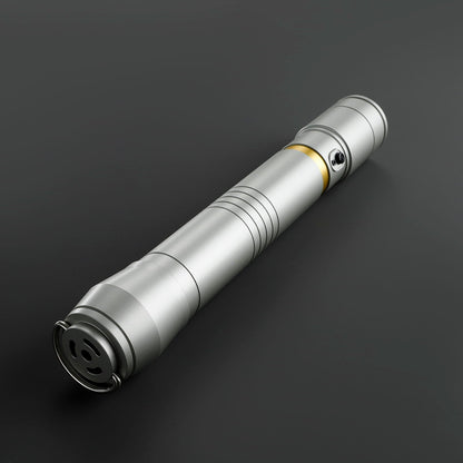 LED Cosplay Saber with Silver Hilt and Gold Accent