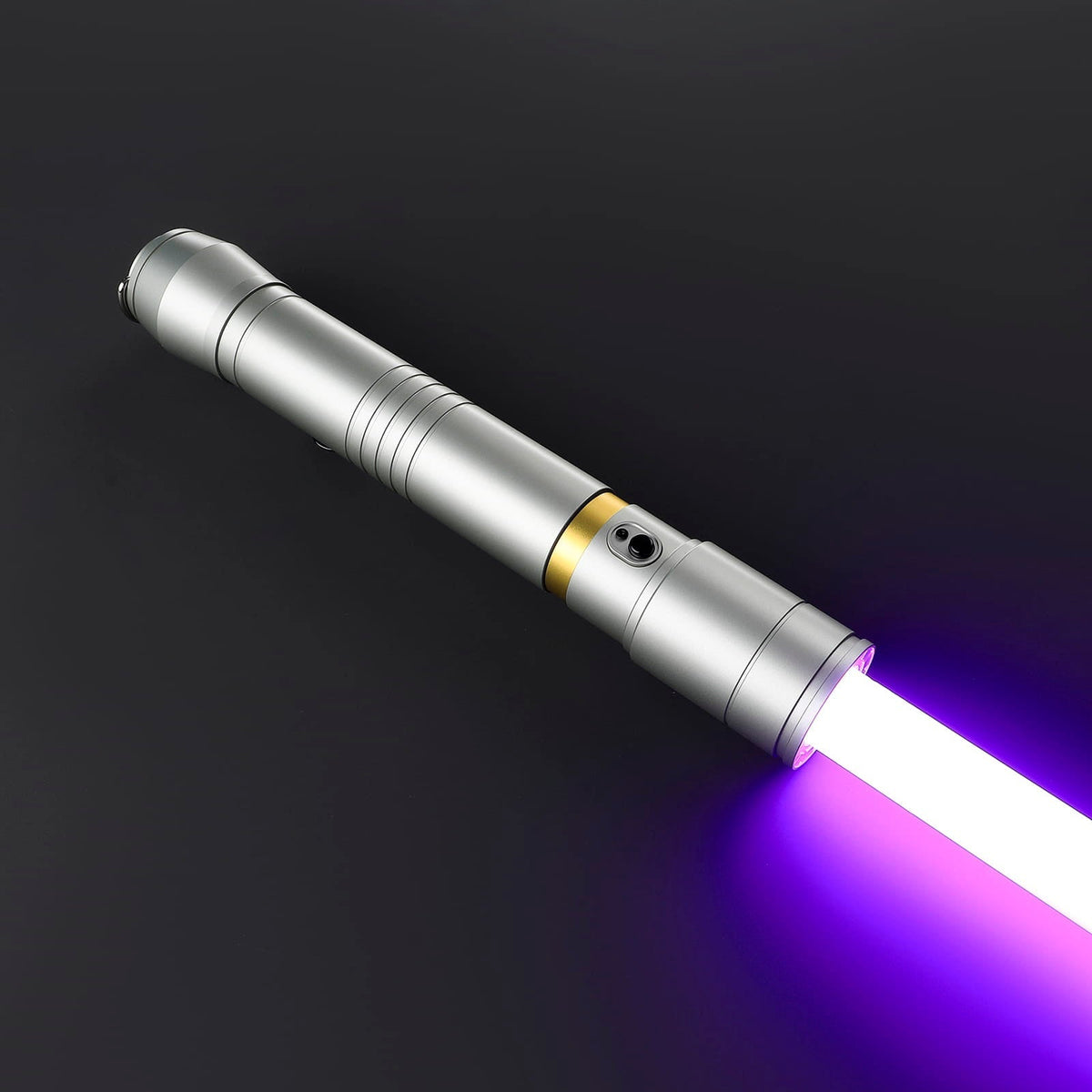 LED Cosplay Saber with Silver Hilt and Gold Accent