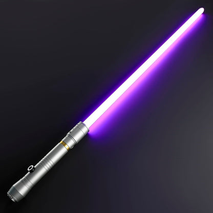 LED Cosplay Saber with Silver Hilt and Gold Accent