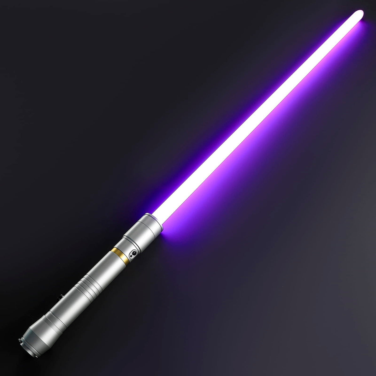 LED Cosplay Saber with Silver Hilt and Gold Accent