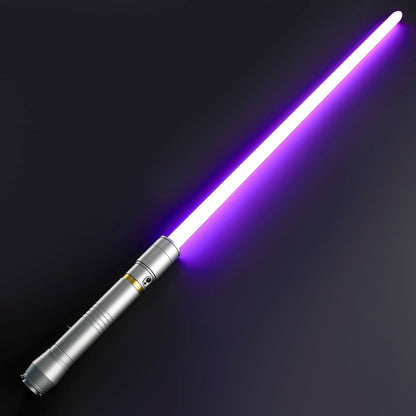 LED Cosplay Saber with Silver Hilt and Gold Accent