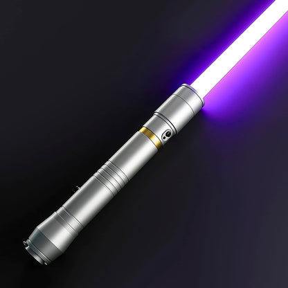LED Cosplay Saber with Silver Hilt and Gold Accent