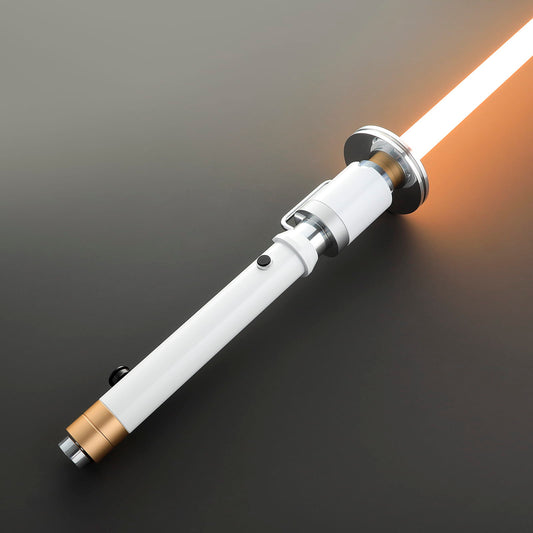 LED Cosplay Saber with White and Gold Hilt