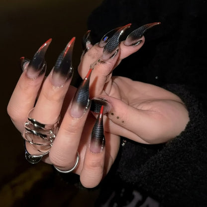 Annies-fashion – Halloween Glam | Reusable Press-On Nails with Claw Shape Design | Perfect for Costume Parties