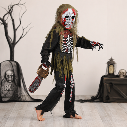 Annies-fashion – Halloween Skeleton Zombie Costume Set with Mask | Spooky Look for Kids