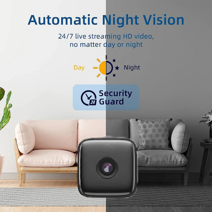 Indoor Security Camera with Night Vision, Motion Detection and WiFi Access