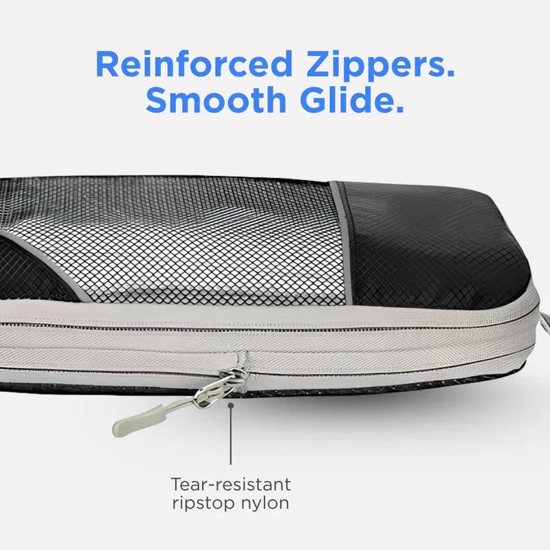 Compression Packing Cubes with Double Zip Compression System