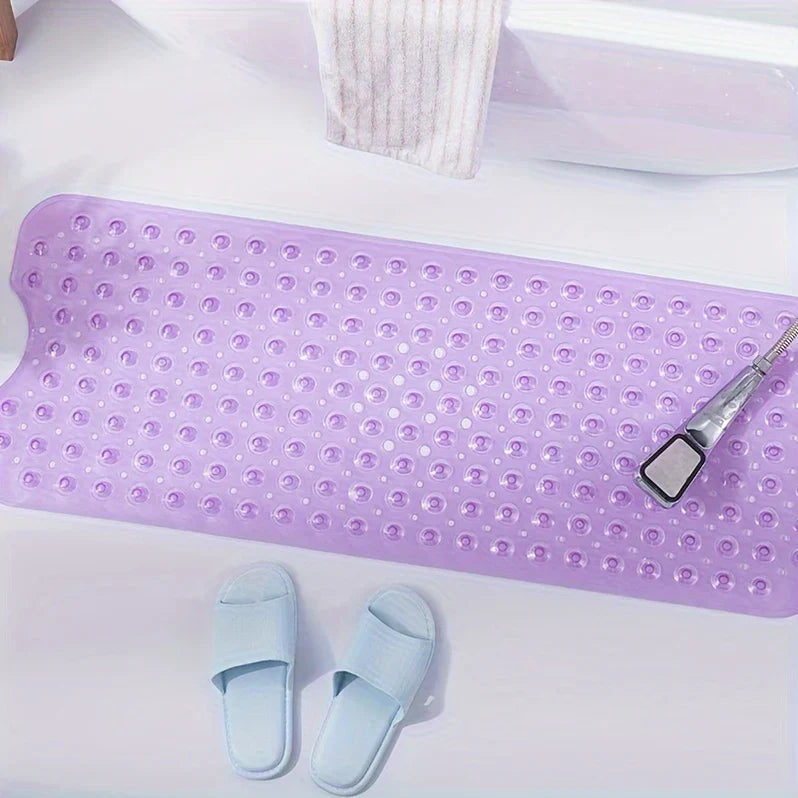 Non Slip Bath Mat XL, Extra Long Anti Skid Shower and Bathtub Mat