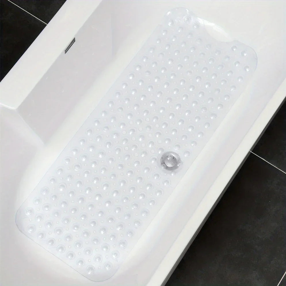Non Slip Bath Mat XL, Extra Long Anti Skid Shower and Bathtub Mat