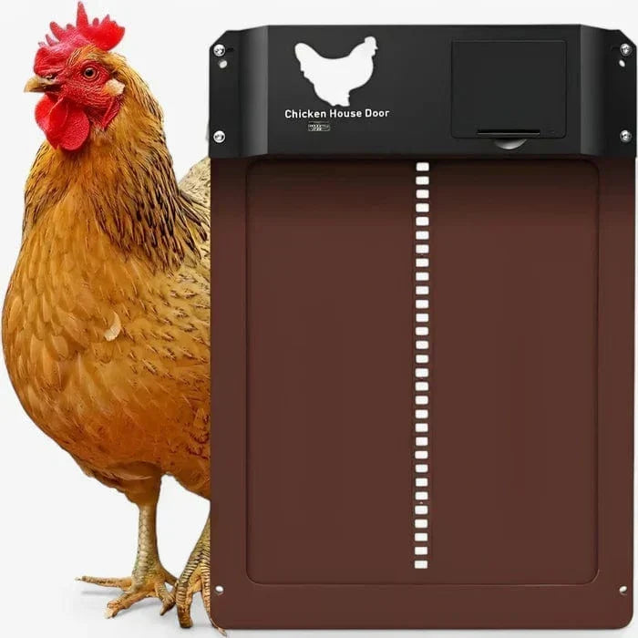 Automatic Chicken Coop Door, Waterproof Aluminum with Light Sensor