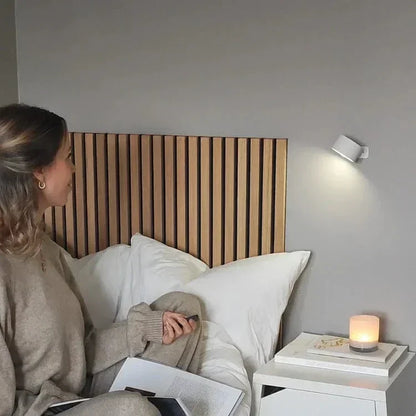 Wireless 360 Degree Wall Lamp, Dimmable LED Rechargeable Lighting