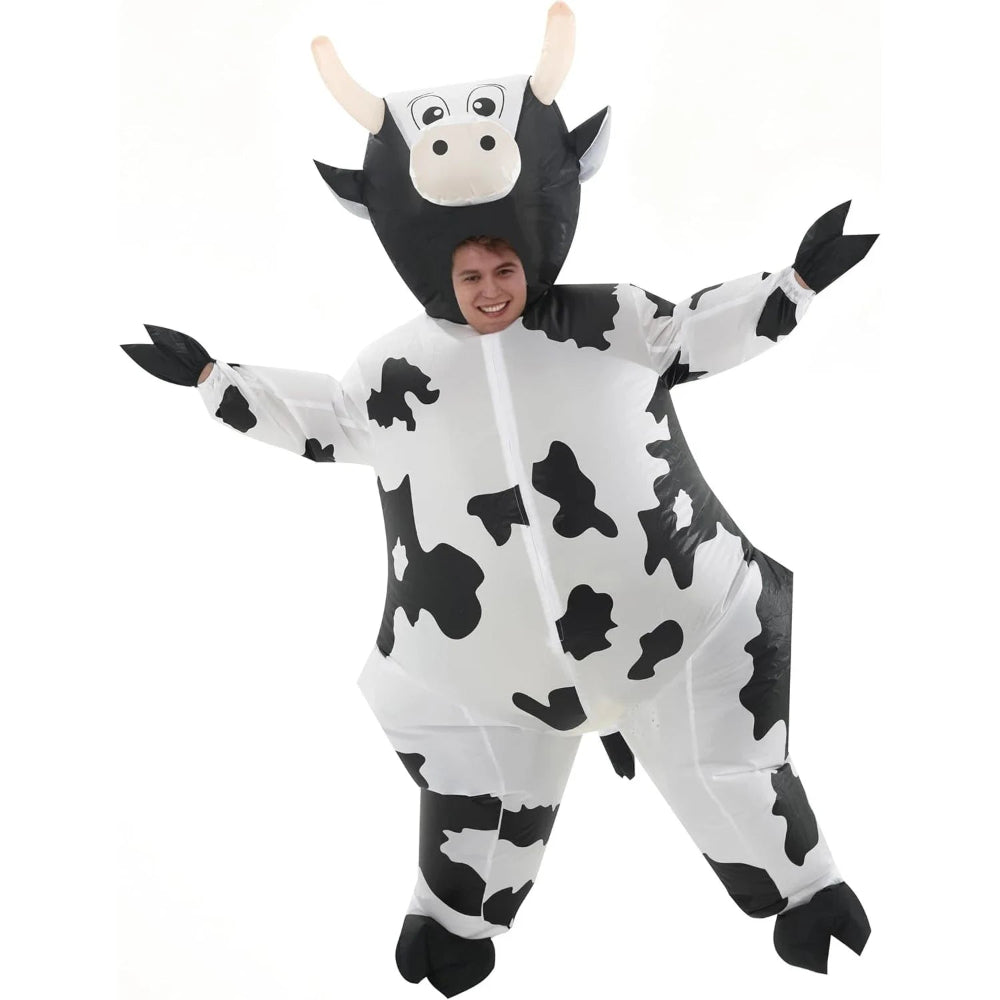 Annies-fashion – Inflatable Cow Costume | Fun Adult Halloween Costume with Eye-Catching Design | Perfect for Parties and Events
