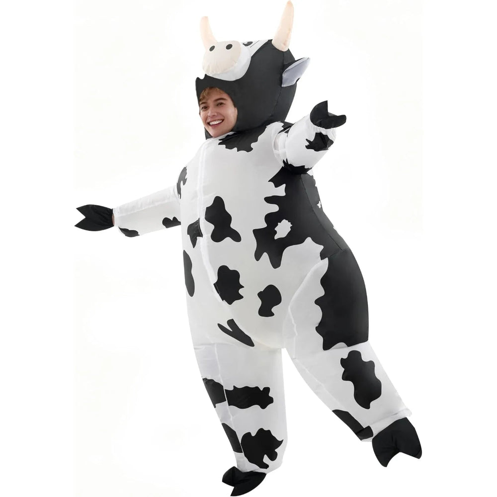 Annies-fashion – Inflatable Cow Costume | Fun Adult Halloween Costume with Eye-Catching Design | Perfect for Parties and Events