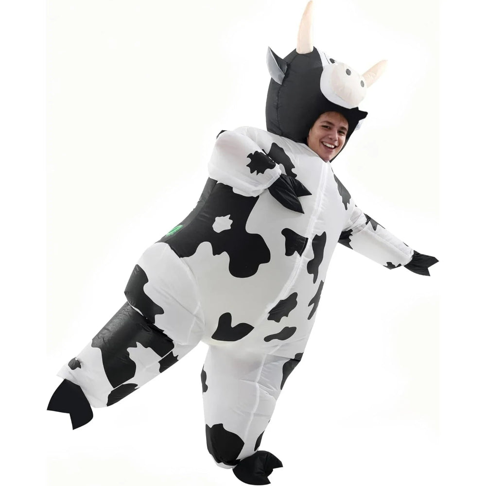 Annies-fashion – Inflatable Cow Costume | Fun Adult Halloween Costume with Eye-Catching Design | Perfect for Parties and Events