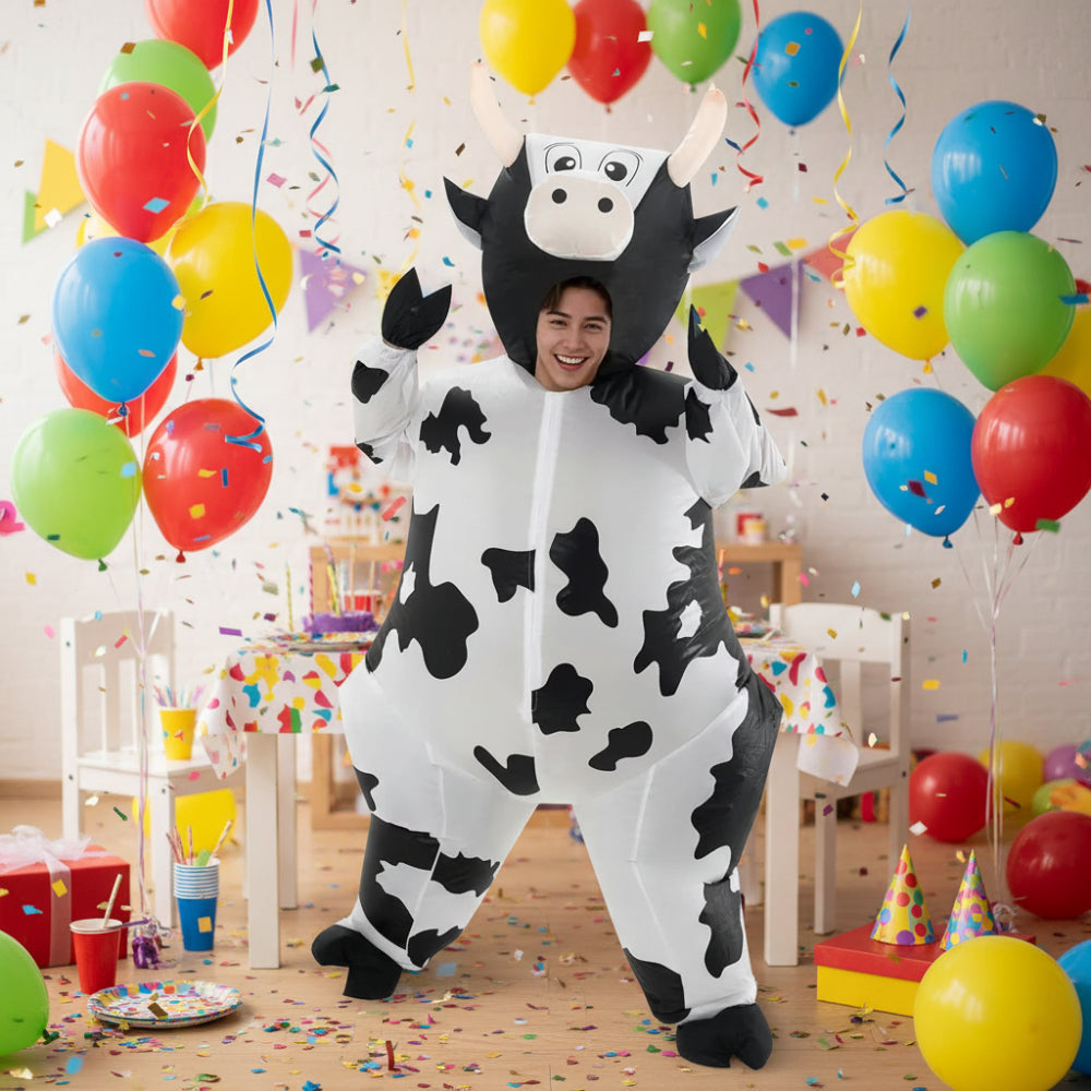 Annies-fashion – Inflatable Cow Costume for Adults with Eye-Catching Design | Fun Outfit for Halloween and Parties