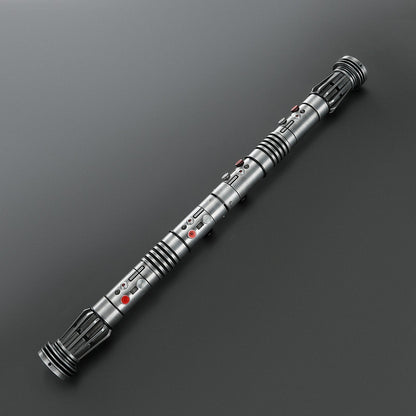 Double-Bladed LED Cosplay Saber Set with Weathered Hilts