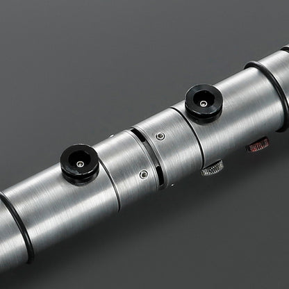 Double-Bladed LED Cosplay Saber Set with Weathered Hilts