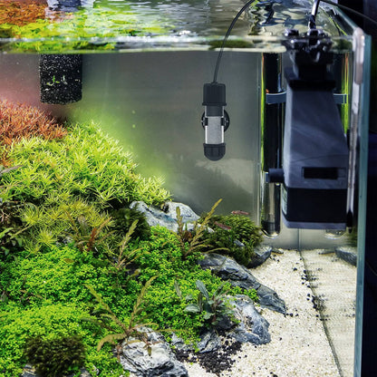 Aquarium Heater Submersible Quartz Glass LED Display Auto Shutoff