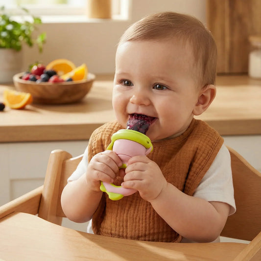 Baby Fruit Feeder Food Grade Silicone Press Plunger