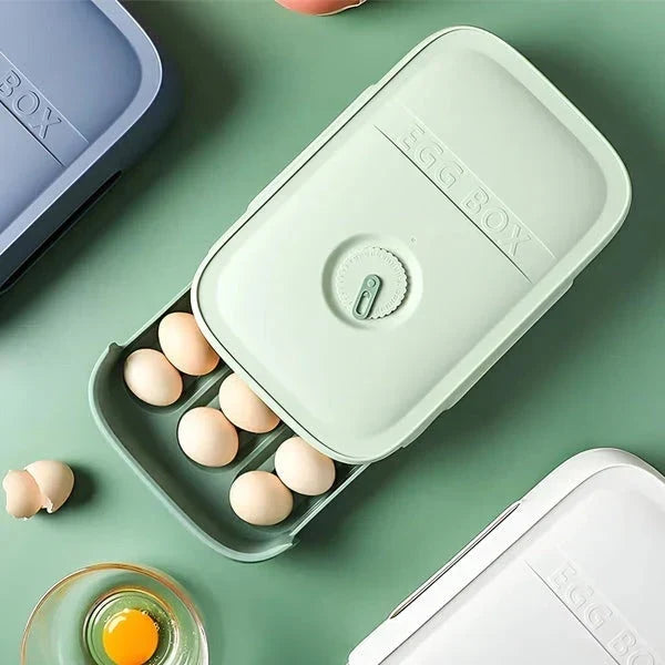 Egg Tray 12-Egg Stackable Rotating Date Dial
