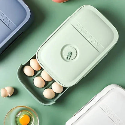 Egg Tray 12-Egg Stackable Rotating Date Dial