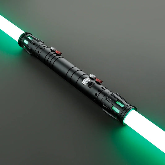 Double-Bladed LED Cosplay Saber with Chrome Hilt