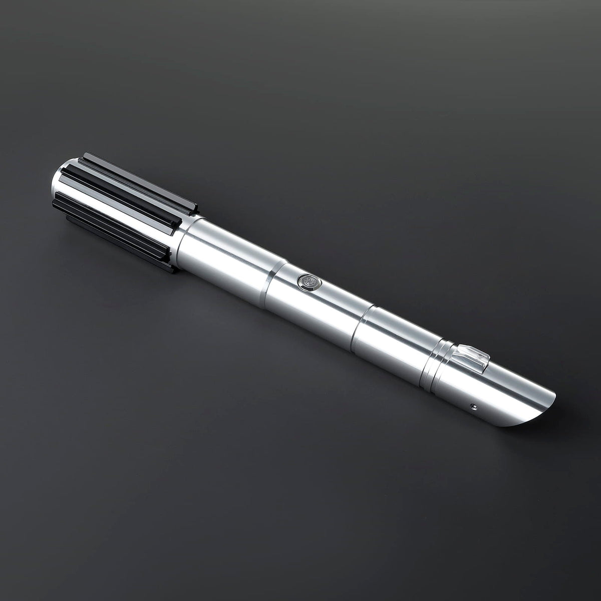 LED Cosplay Saber with Silver Hilt and Black Accents
