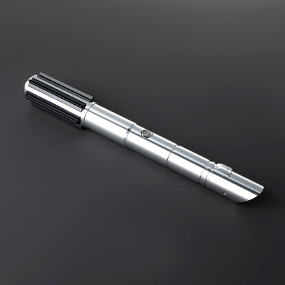 LED Cosplay Saber with Silver Hilt and Black Accents