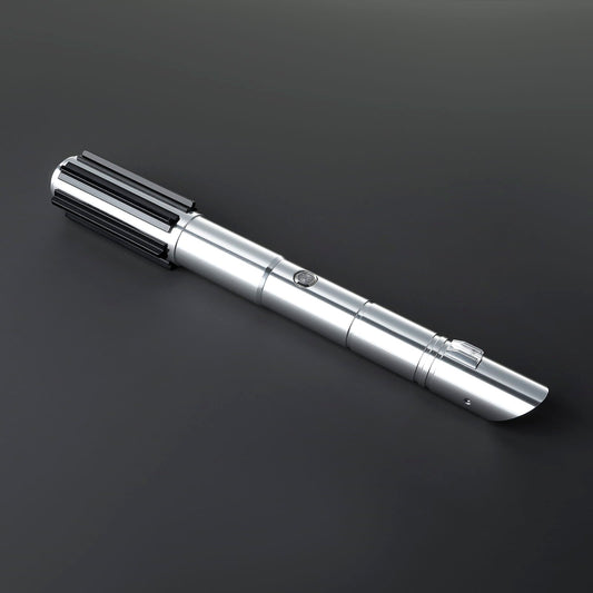 LED Cosplay Saber with Silver Hilt and Black Accents