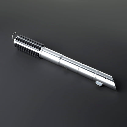LED Cosplay Saber with Silver Hilt and Black Accents