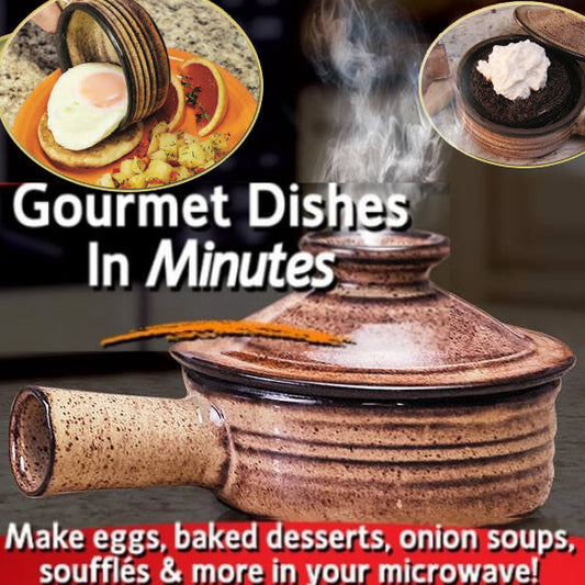Annie’s Fashion Microwave Ceramic Cooker With Gourmet Recipes
