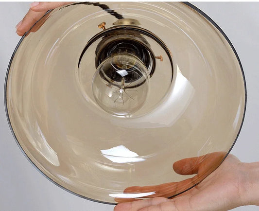 Scandinavian Ceiling Light | Glass Bowl Pendant Design