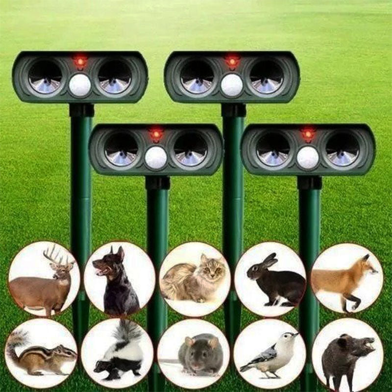 Annie Solar-Powered Ultrasonic Animal Repeller – Motion-Activated Pest Control for Garden, Lawn & Yard - Image 1