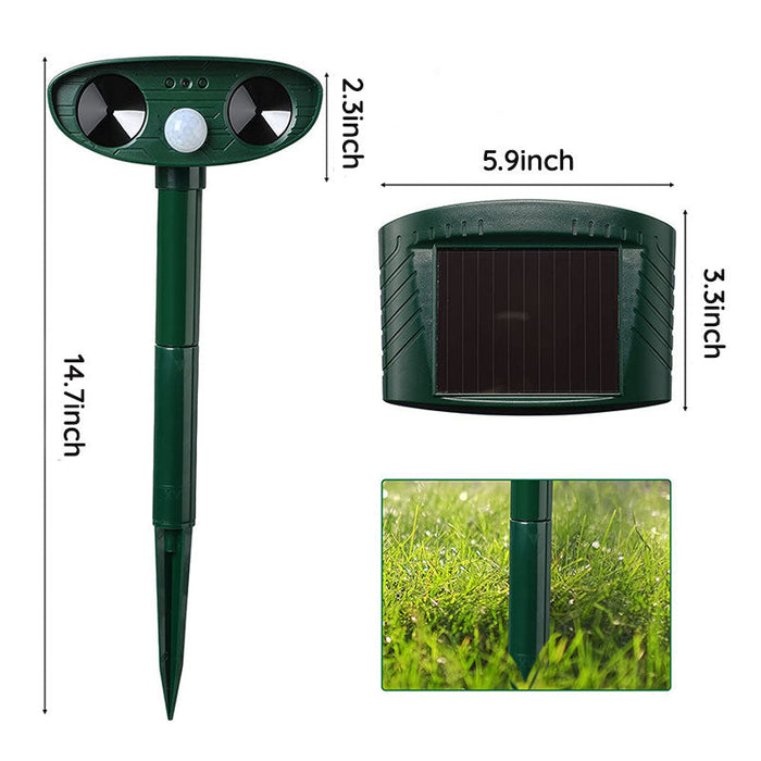 Annie Solar Ultrasonic Fox Deterrent – Motion-Activated Animal Repeller for Garden, Lawn & Outdoor - Image 2